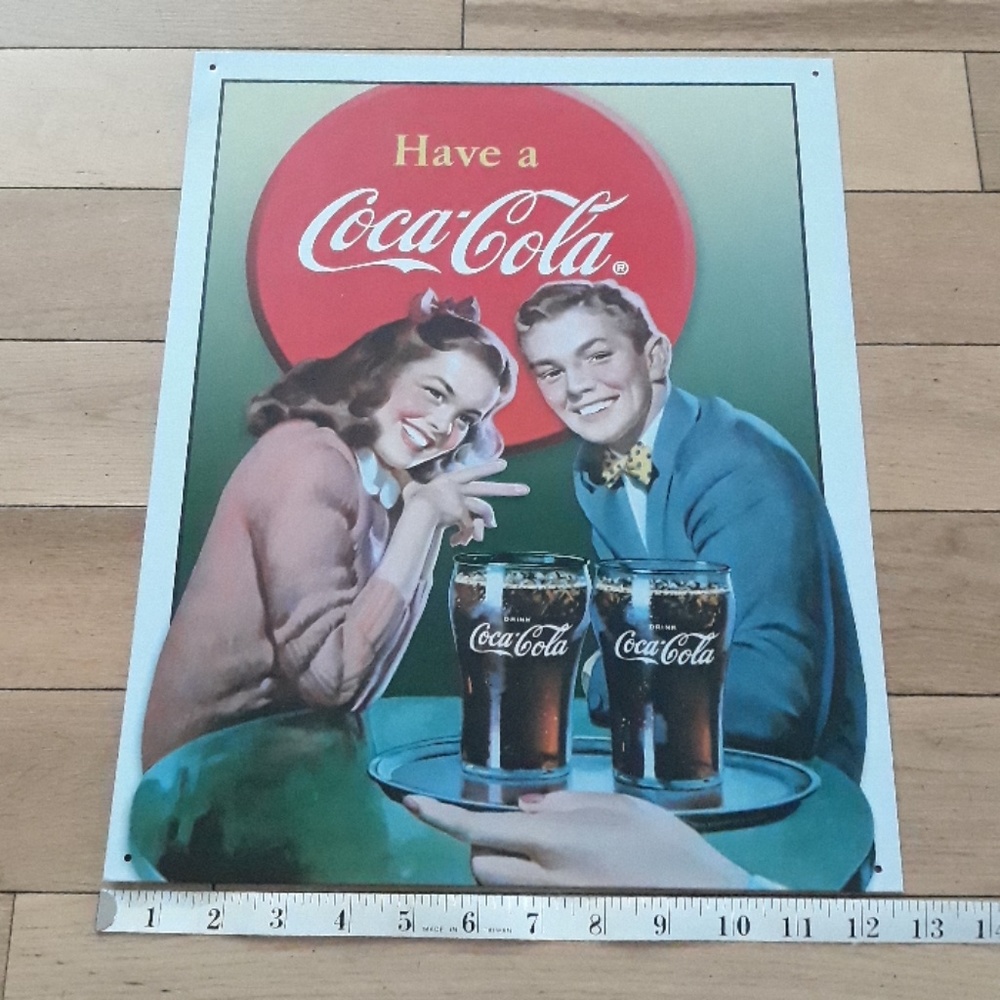 Vintage Coca-Cola Tin Sign Decor - Picture 2 of 6